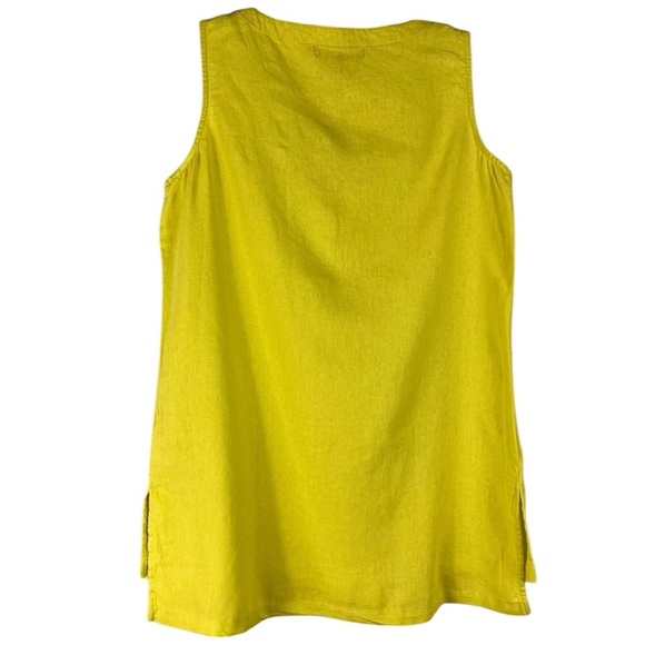 Ellen Tracy sleeveless high/low tunic with chest pockets Sz SS - Picture 2 of 9